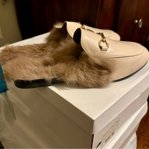 Fur Slip On Mules for Women - Picture 3 of 6